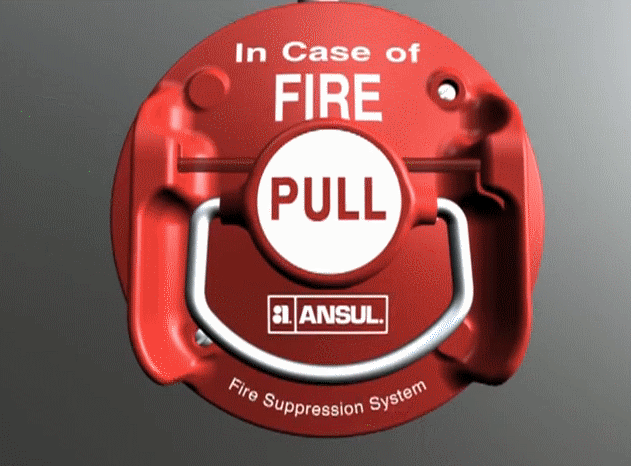 Ansul R-102 - Pull in case of fire 
