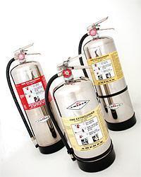 Polished premium foam fire extinguisher