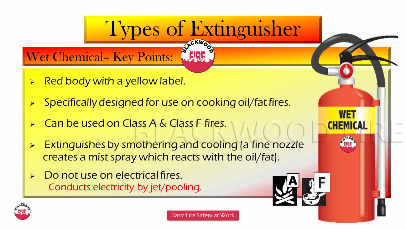 Types of Fire Extinguisher - Wet Chemical Fire Extinguisher