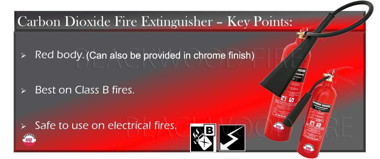 Amerex CO2 fire extinguisher - with key points