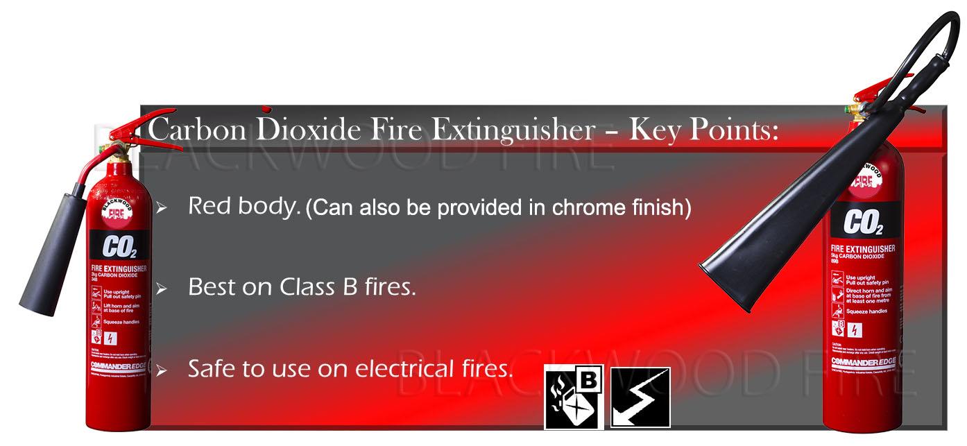 Commander Edge Carbon Dioxide CO2 Fire Extinguishers 