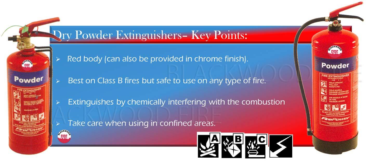 Dry Powder fire extinguishers - with Key Points